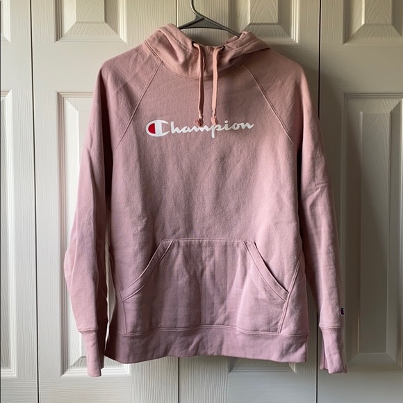 dusty rose champion hoodie